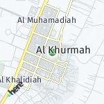 Peta lokasi: Al Nuzha, Arab Saudi
