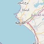 Peta lokasi: Lattakia, Suriah