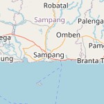 Peta lokasi: Sampang, Indonesia untuk keperluan jadwal sholat