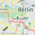 Peta lokasi: Tiergarten, Jerman
