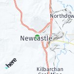 Peta lokasi: Newcastle, Afrika Selatan