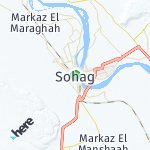 Peta wilayah Sohag, Mesir