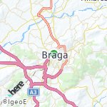 Peta lokasi: Braga, Portugal