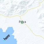 Peta lokasi: Poya, Kaledonia Baru