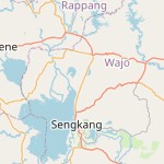 Peta lokasi: Sengkang, Indonesia untuk keperluan jadwal sholat