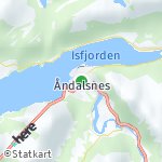 Peta lokasi: Åndalsnes, Norwegia