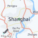 Peta wilayah Shang Hai, Cina