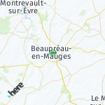 Peta lokasi: Beaupréau-en-Mauges, Prancis