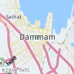Peta lokasi: Dammam, Arab Saudi