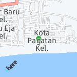 Peta lokasi: Kota Pagatan, Indonesia