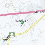 Peta lokasi: Wadi Abu 'Ali, Arab Saudi