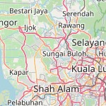 Peta lokasi: Sungai Buloh, Malaysia untuk keperluan jadwal sholat