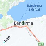 Peta lokasi: Bandırma, Turki