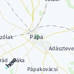 Peta lokasi: Pápa, Hongaria
