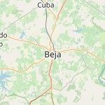 Peta lokasi: Beja, Portugal untuk keperluan jadwal sholat