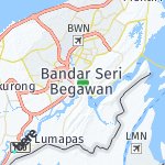 Peta lokasi: Bandar Seri Begawan, Brunei Darussalam