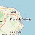 Peta lokasi: Praia da Vitória, Portugal untuk keperluan jadwal sholat