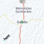 Peta lokasi: Gandu, Brasil