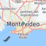 Peta lokasi: Montevideo, Uruguay