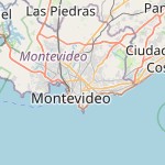 Peta lokasi: Montevideo, Uruguay