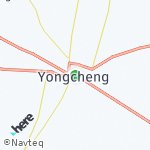 Peta wilayah Yongcheng, Cina
