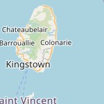 Peta lokasi: Bridgetown, Saint Vincent Dan Grenadines
