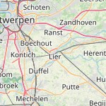 Peta lokasi: Lier, Belgia