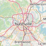 Peta lokasi: Nashville, Amerika Serikat untuk keperluan jadwal sholat