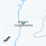 Peta lokasi: Boven-Coppename, Suriname