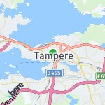 Peta lokasi: Tampere, Finlandia