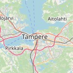 Peta lokasi: Tampere, Finlandia