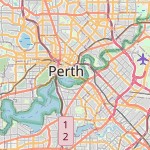 Peta lokasi: East Perth, Australia