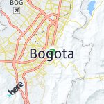 Peta lokasi: Distrik Ibukota Bogota, Kolombia