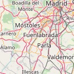 Peta lokasi: Humanes de Madrid, Spanyol untuk keperluan jadwal sholat