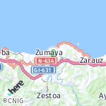 Peta lokasi: Zumaia, Spanyol