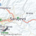 Peta lokasi: Sarajevo, Bosnia Dan Herzegovina