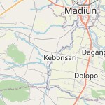 Peta lokasi: Nguntoronadi, Indonesia untuk keperluan jadwal sholat