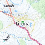 Peta lokasi: Tirana, Albania