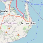 Peta lokasi: Benoa, Indonesia untuk keperluan jadwal sholat