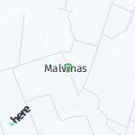 Peta lokasi: Malvinas, Paraguay