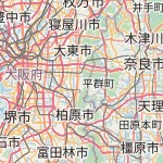 Peta lokasi: Higashiosaka, Jepang untuk keperluan jadwal sholat