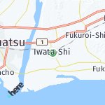 Peta lokasi: Iwata-Shi, Jepang