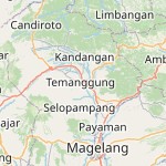 Peta lokasi: Temanggung, Indonesia untuk keperluan jadwal sholat