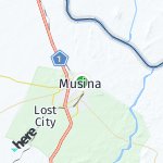 Peta lokasi: Musina, Afrika Selatan