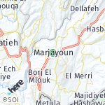 Peta lokasi: Marjayoun, Lebanon