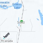 Peta lokasi: Suez, Kanada