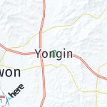 Peta lokasi: Yongin, Korea Selatan