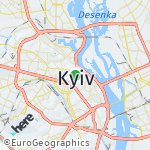 Peta wilayah Kiev, Ukraina