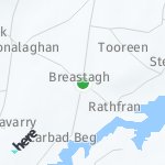 Peta lokasi: Breastagh, Irlandia