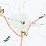 Peta wilayah Pali, India